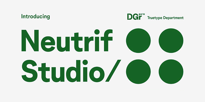 Neutrif Studio Font preview